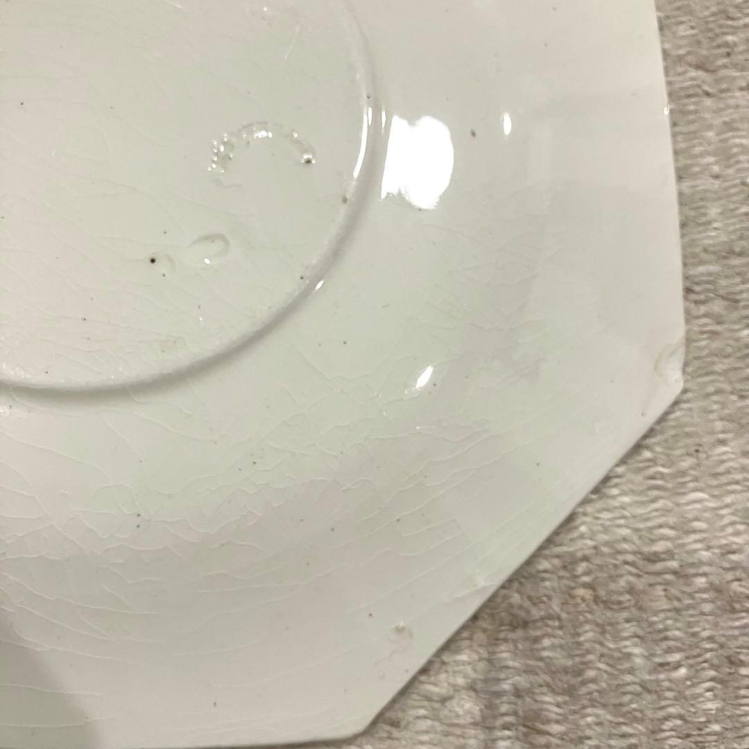 希少F＊クレイユ モントロー オクトゴナル ソーサー 皿 19cm アンティーク