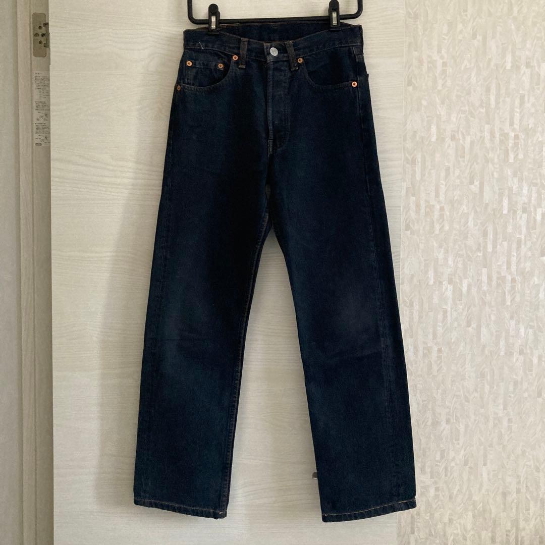 90s USA製　levis 501 w27 希少　ブラック　デニム