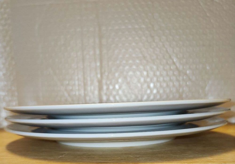 リチャードジノリ ホワイト/パープル／グレー プレート6枚セット