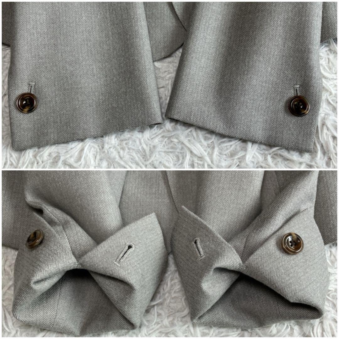 極美品 ORIHICA レディーススーツ 3点セット ライトグレー