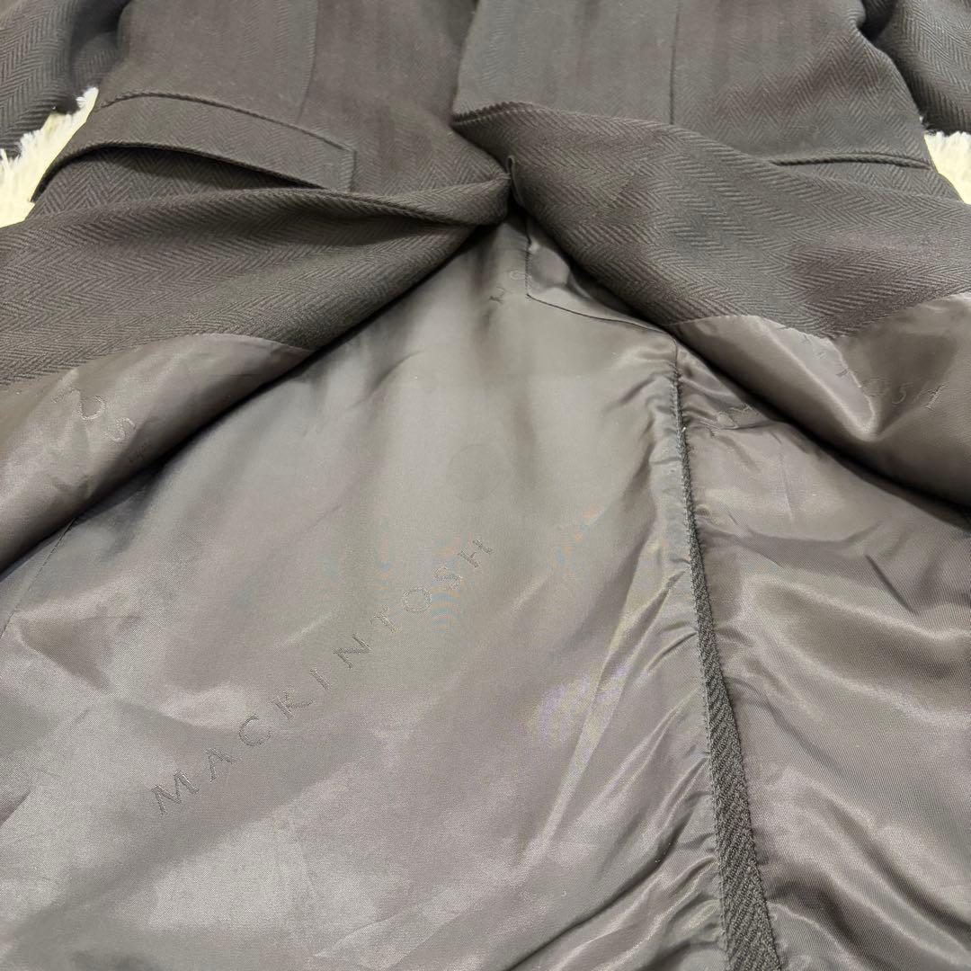 【ヘリンボーン】マッキントッシュ チェスターコート へリンボーン ウール