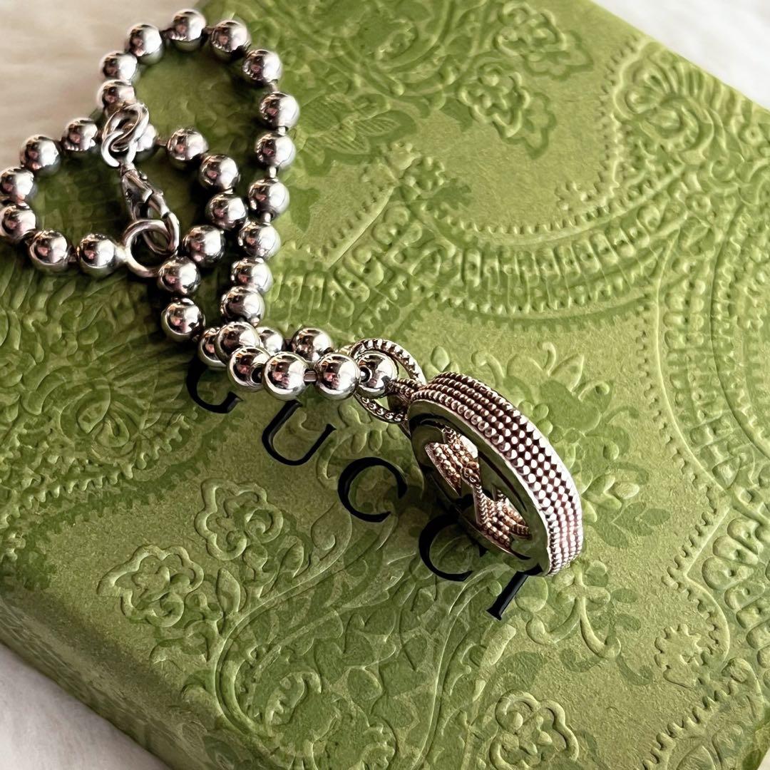 GUCCI インターロッキング ブレスレット ロゴ GGマーク ボールチェーン