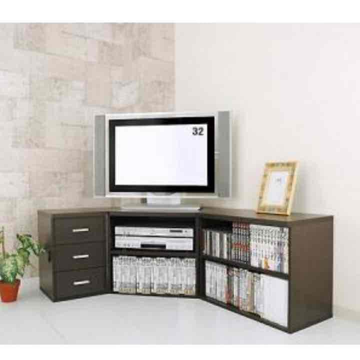 コーナー本棚 大量収納