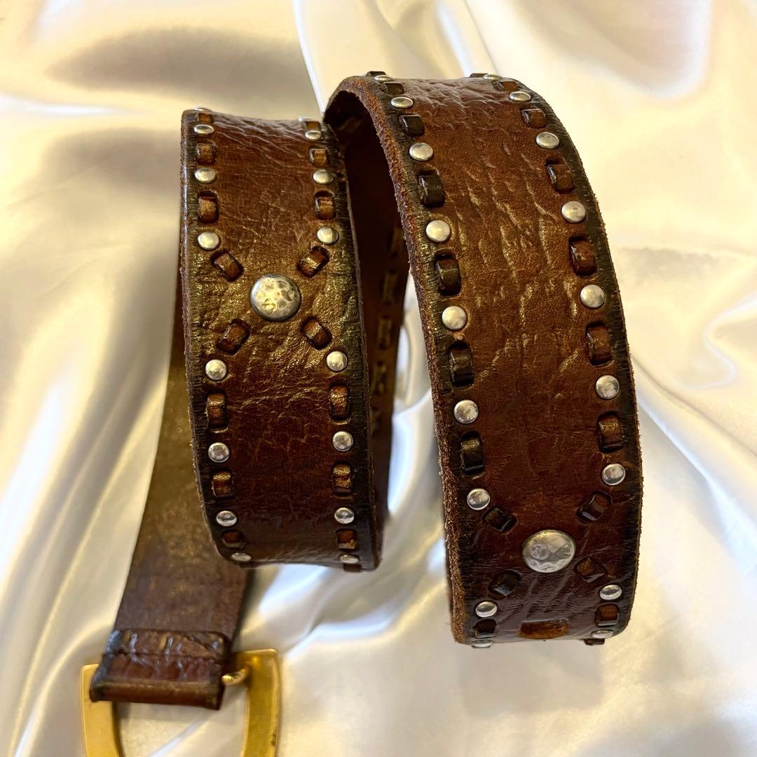 小物 DOLCE&GABBANA Leather belt studs dg