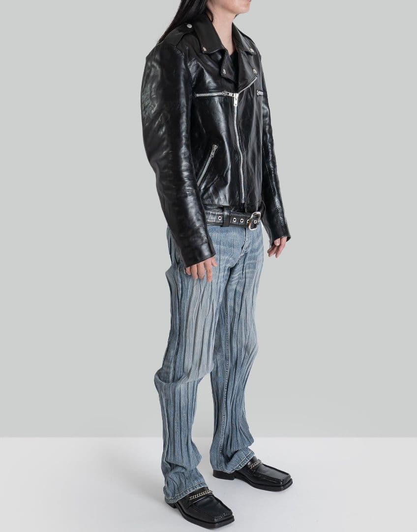 blackmeans 23SS カウレザー ダブルライダースジャケット