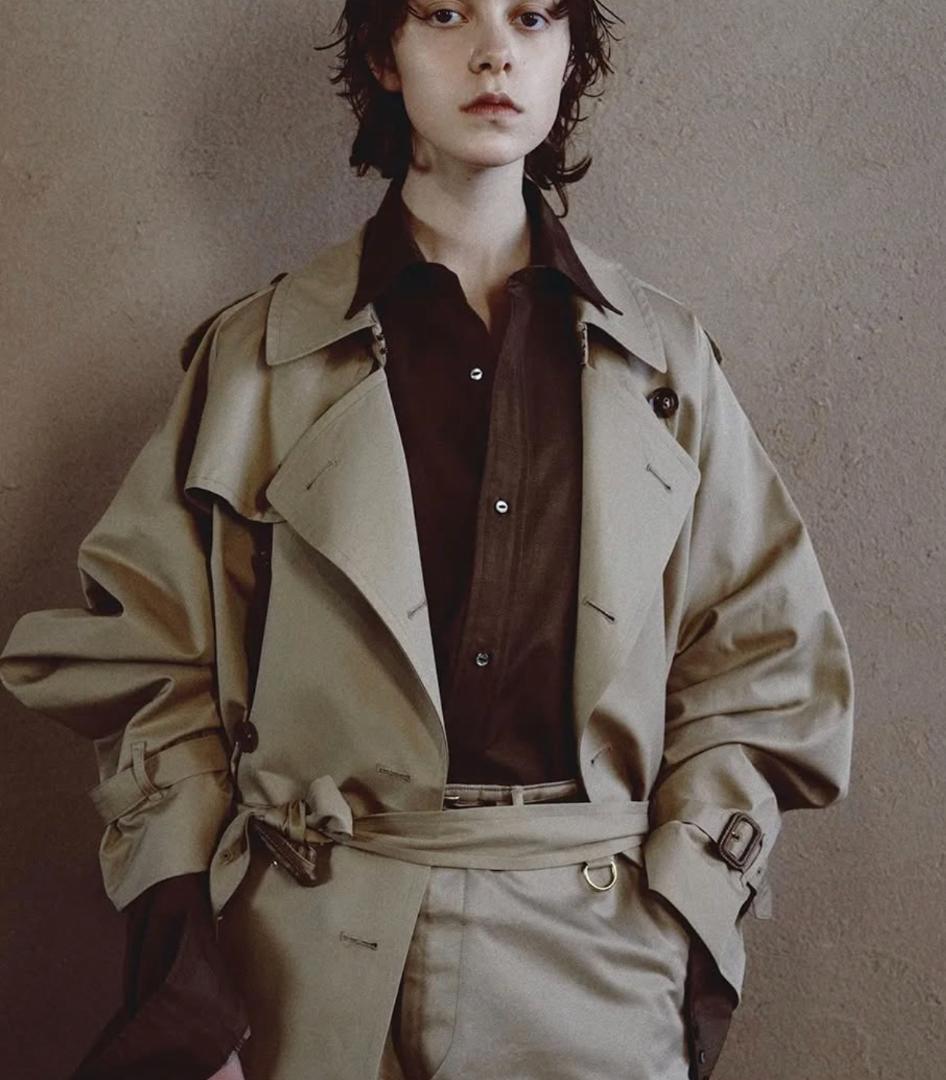 インテリム INTERIM TRENCH COAT トレンチコート サイズ4