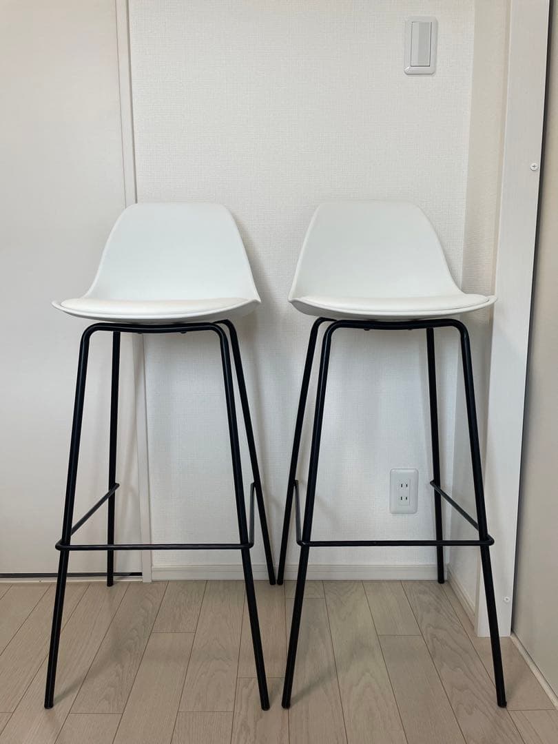 【2脚セット】キッチンチェア、カウンターチェア、ハイチェア