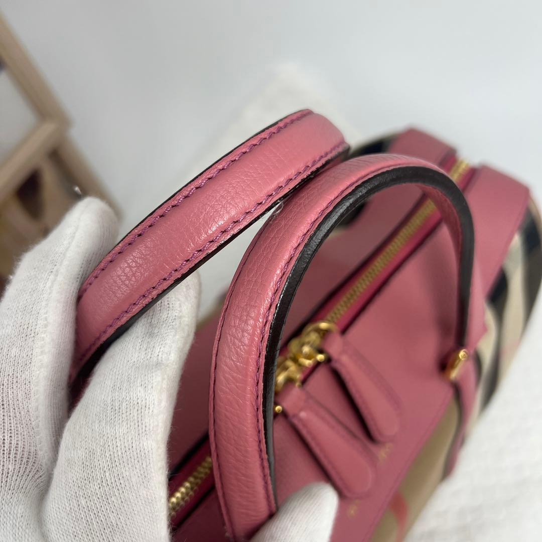 ひなあか ✨極美品✨BURBERRY バーバリー2WAYミニボストンバッグ