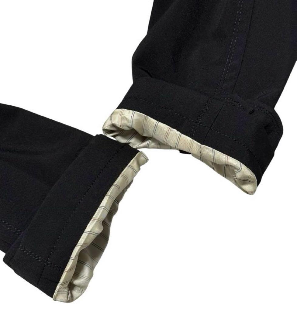 未使用級　バーバリーブラックレーベル　トレンチコート　黒　Lサイズ