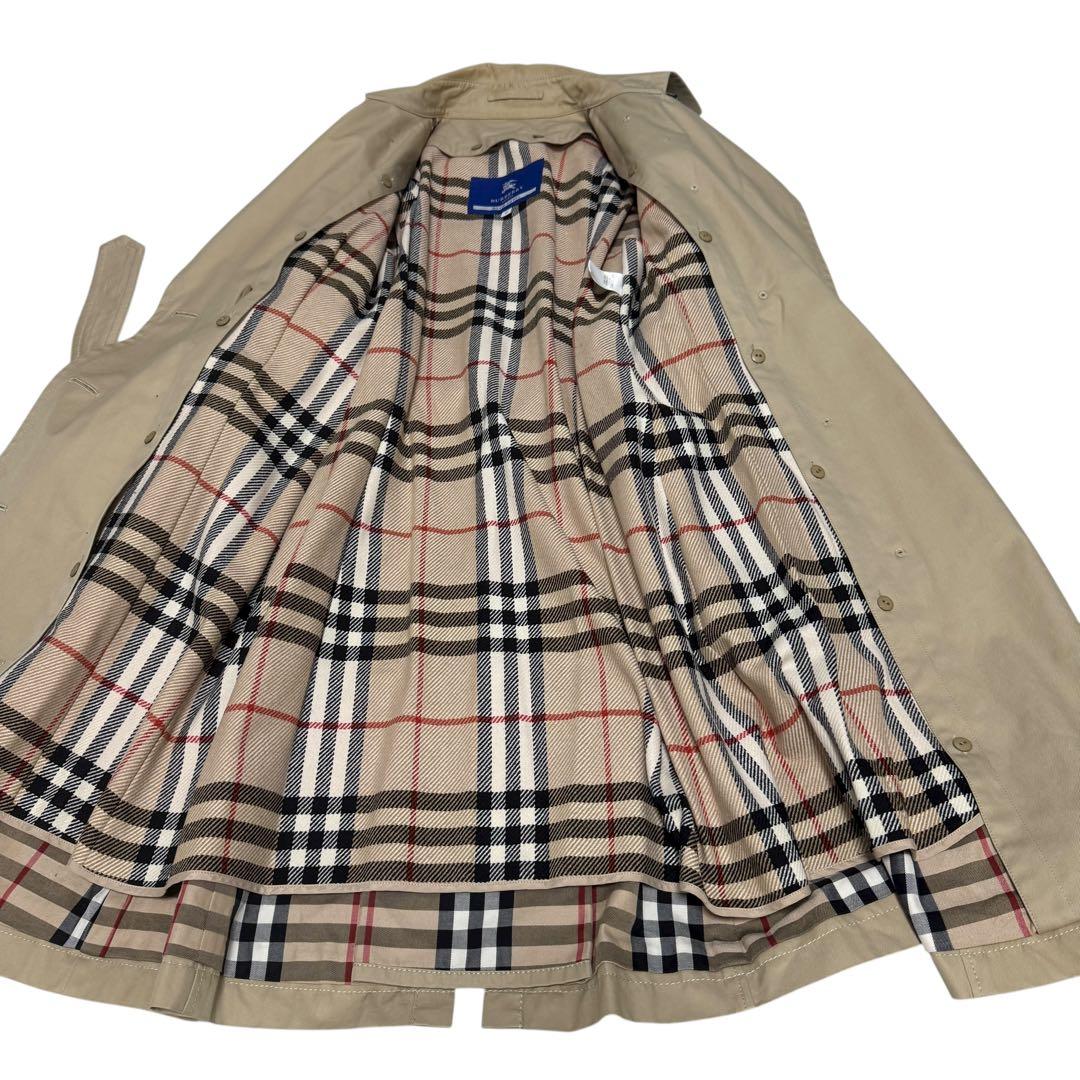バーバリーブルーレーベル ハニーベージュ ライナー トレンチコート　ノバチェック