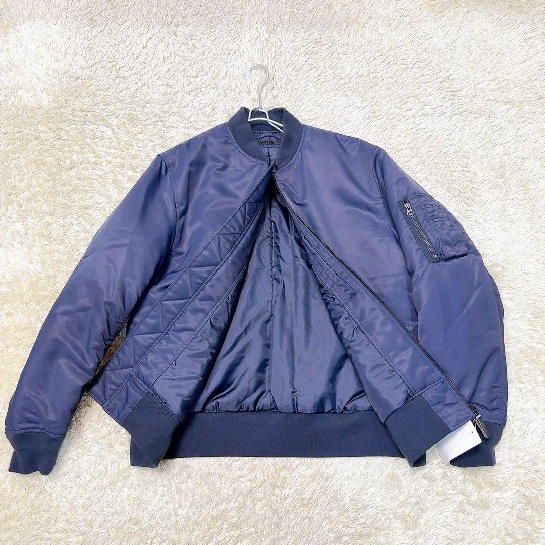 タグ付き未使用　ユニクロ(UNIQLO) MA‐1ブルゾン 紺　ネイビー