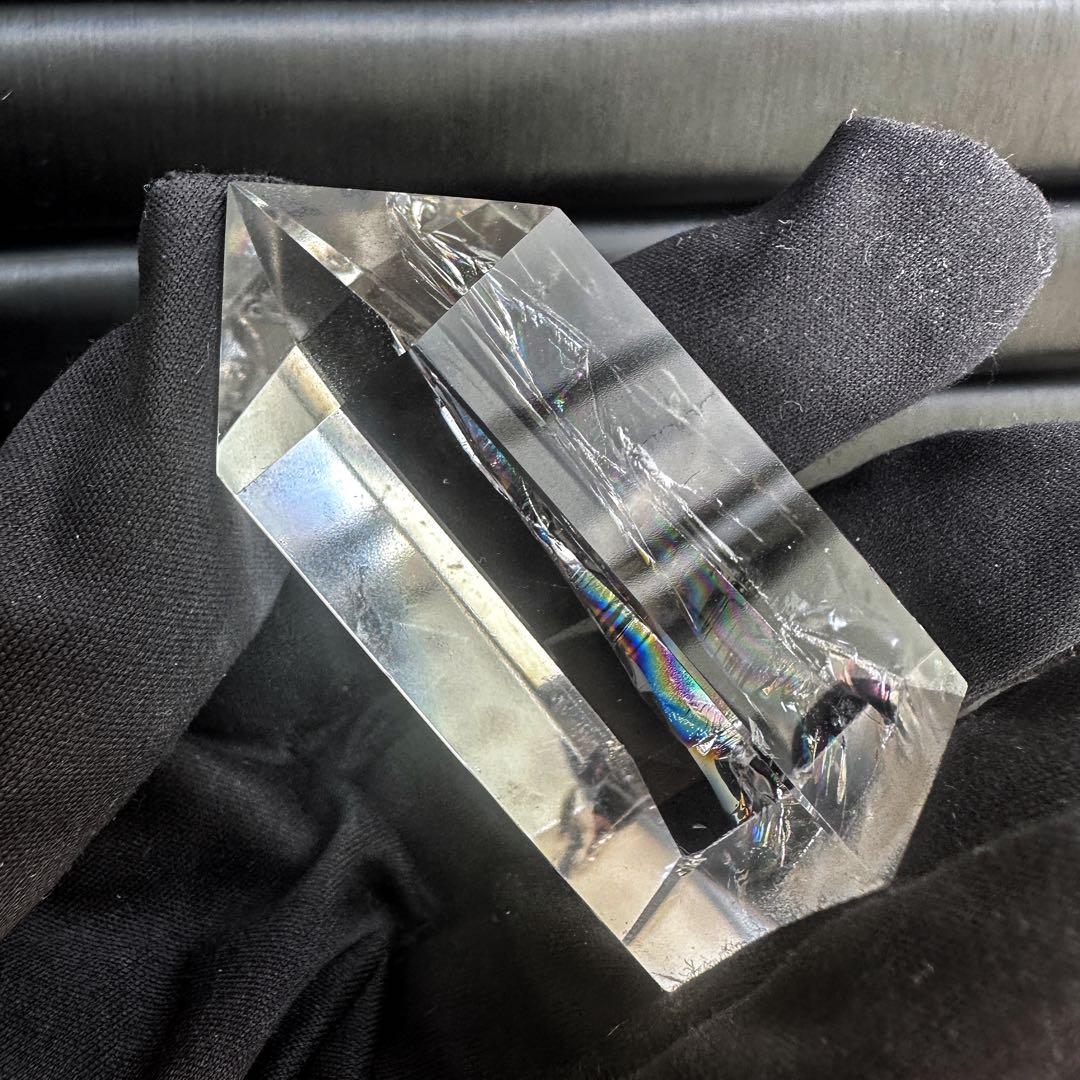 絶品❗アゼツライト☆レインボー☆ヒマラヤ水晶六角柱パワーストーン天然石A1265