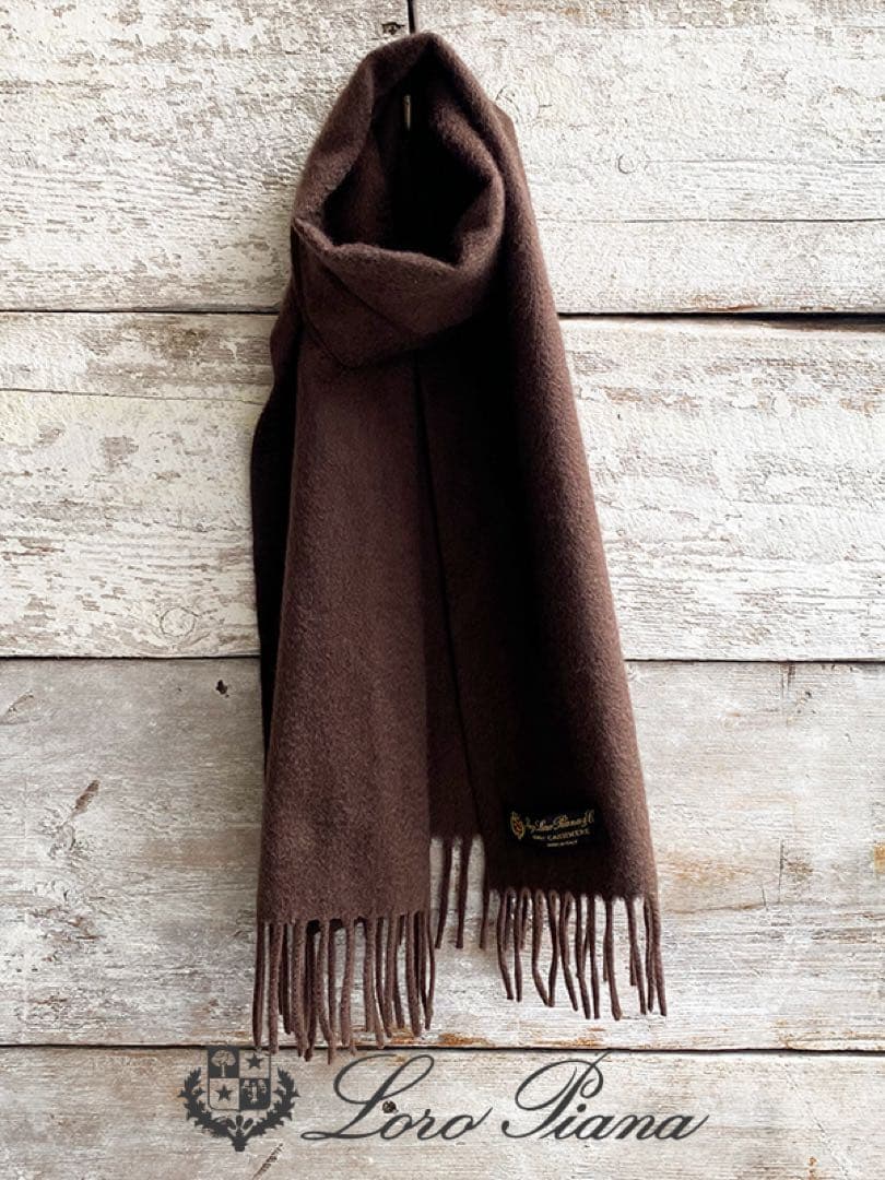 LORO PIANA ロロ・ピアーナ カシミヤ　マフラー美品‼️