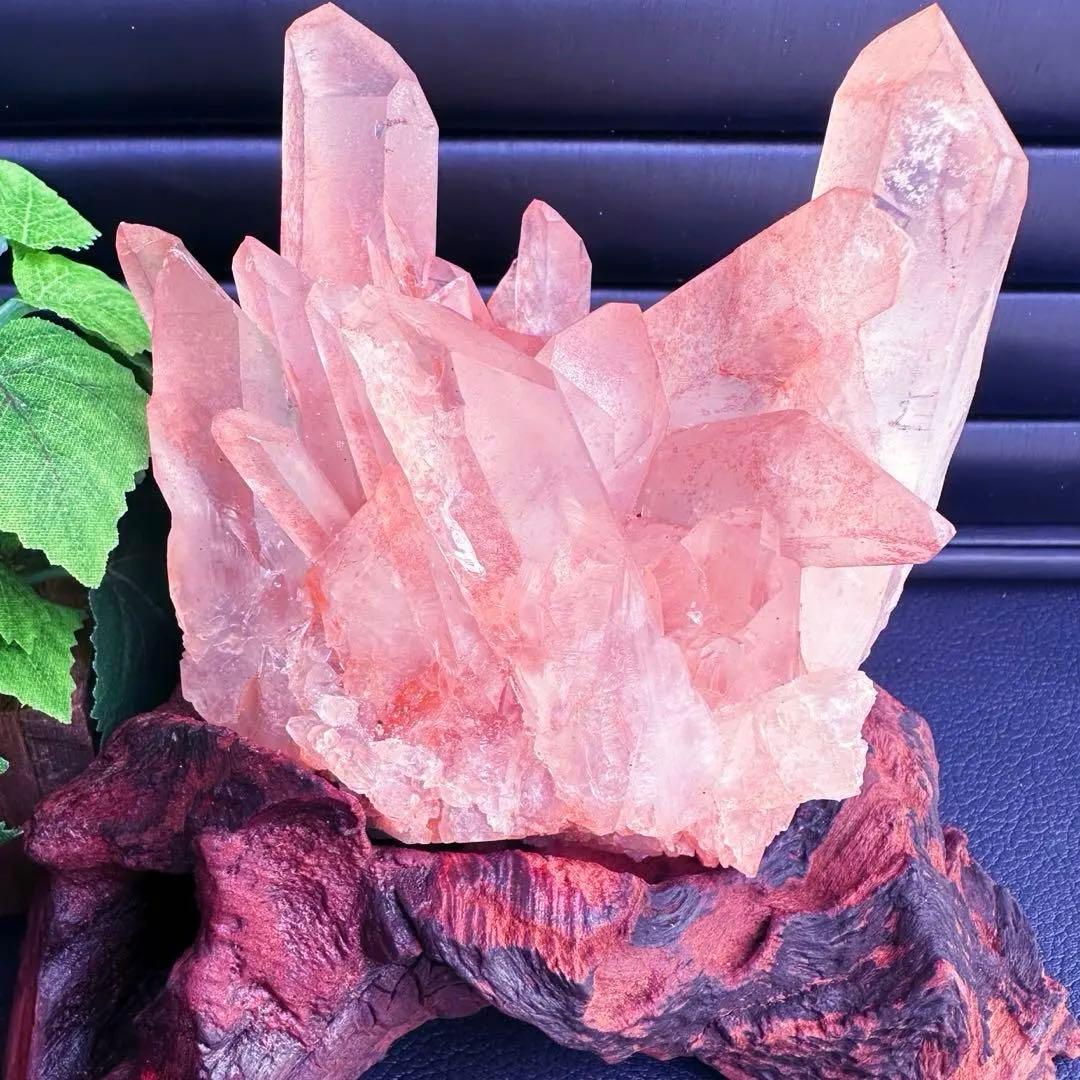 爆レア❗️浄化❗️超綺麗♡超強いパワー ピンク ヒマラヤ クラスター天然石A1467