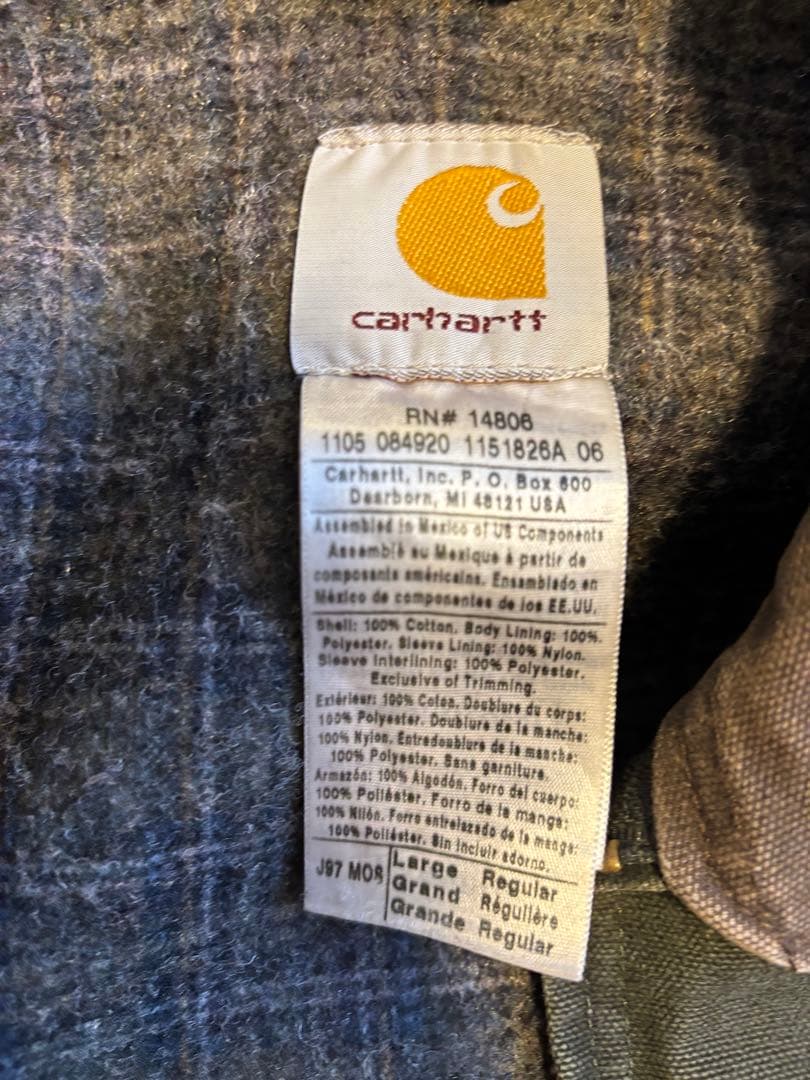 カーハート　デトロイトジャケット　モスグリーン　Lサイズ