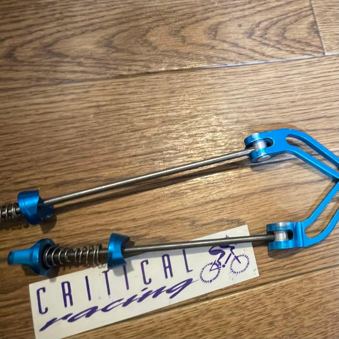CRITICAL racing チタン クイックリリースレバー F/Rセット