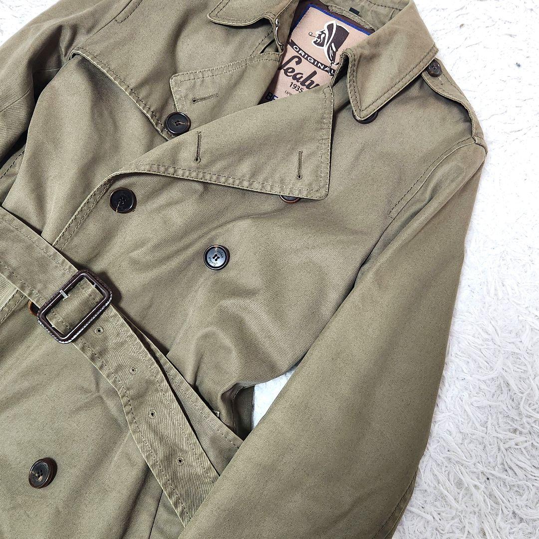 ✨希少✨シーラップ ビームスF❣️別注　トレンチコート　イタリア製　L位　カーキ