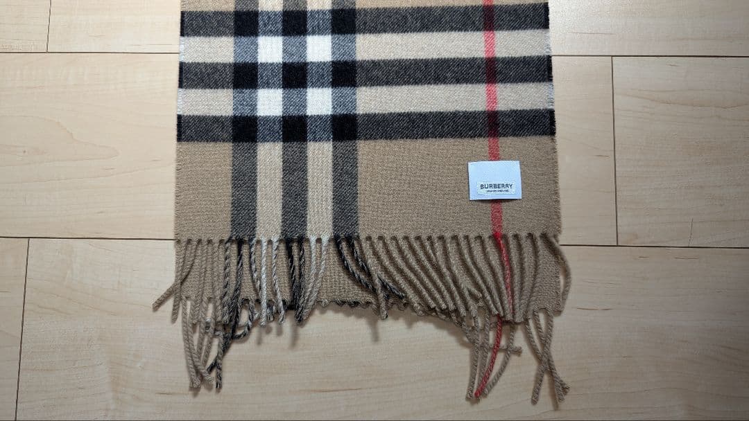 Burberry チェック柄マフラー ベージュ