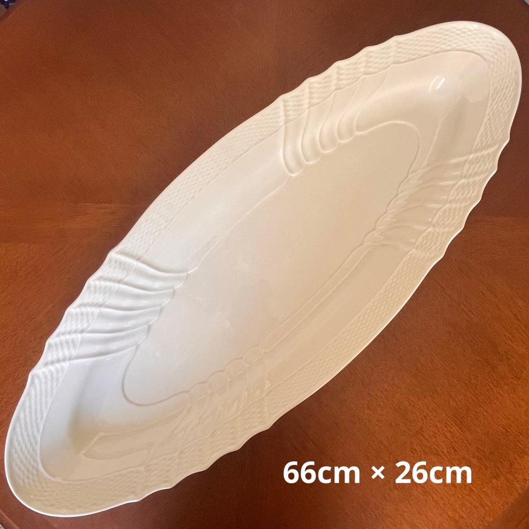 【希少品】リチャードジノリ★ベッキオホワイト★フィッシュプラター