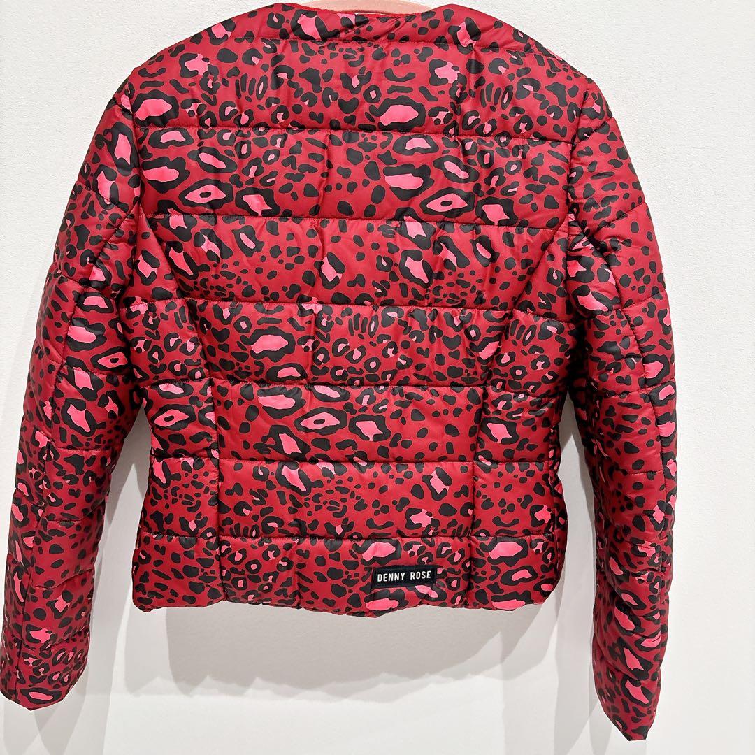 【新品】DENNYROSE ダウンジャケット レオパード 総柄 デニーローズ 赤
