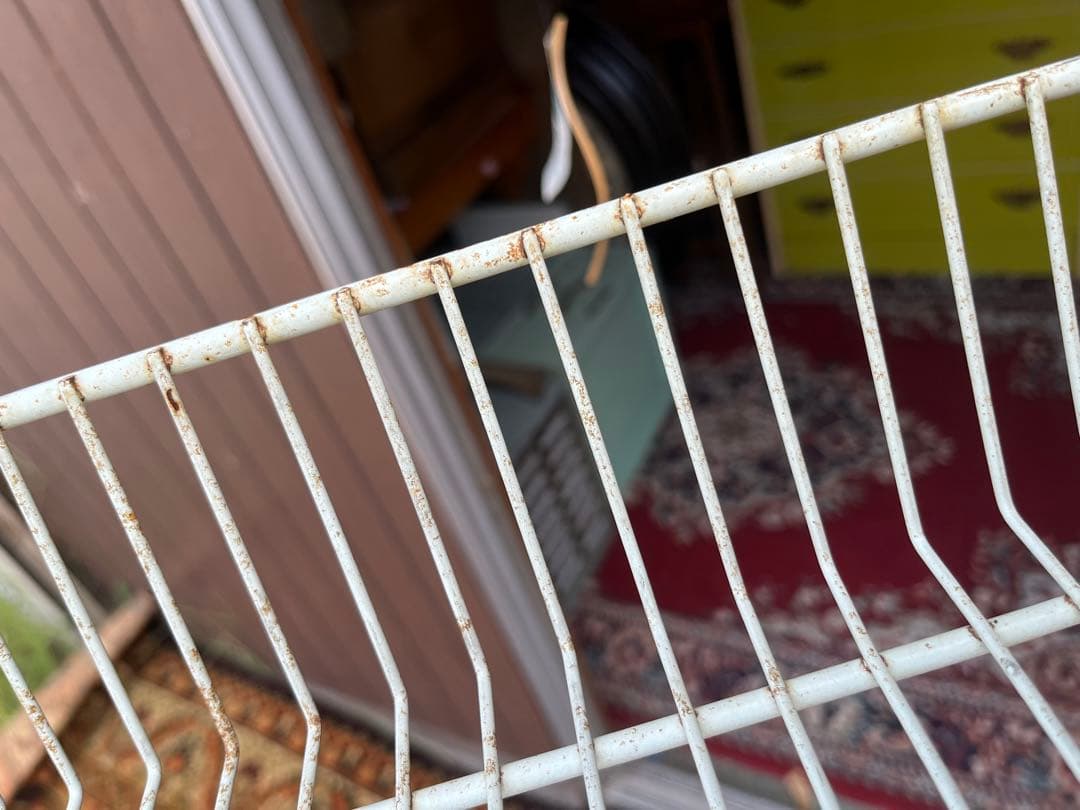 棚 ラック 什器 ② インテリア アンティーク 昭和レトロ 棚 赤 当時物