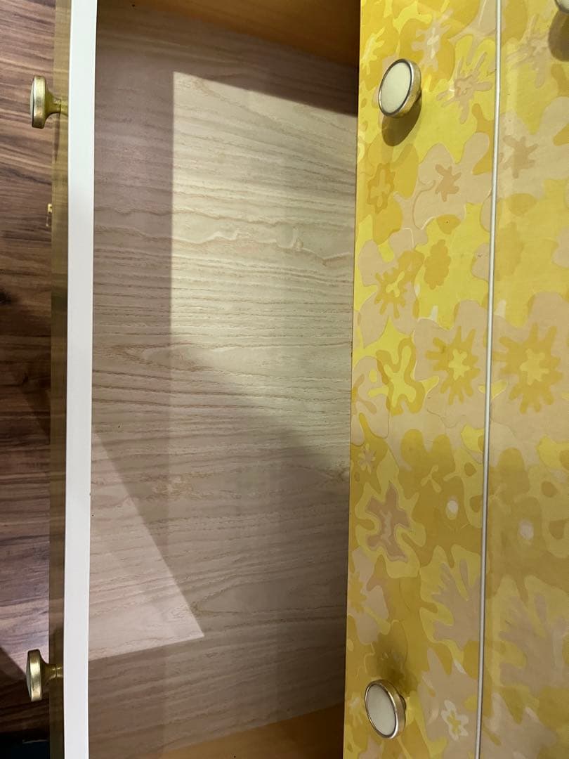 チェスト 花柄 黄色 箪笥 インテリア 昭和レトロ 当時物 レトロポップ