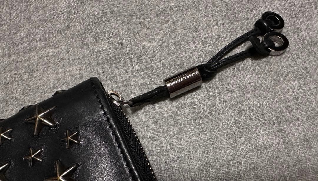JIMMY CHOO ジミーチュウ　二つ折り財布　スタッズ
