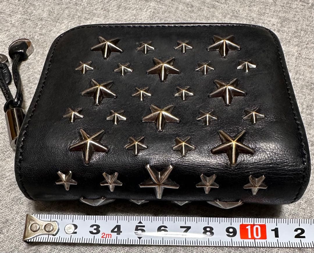 JIMMY CHOO ジミーチュウ　二つ折り財布　スタッズ