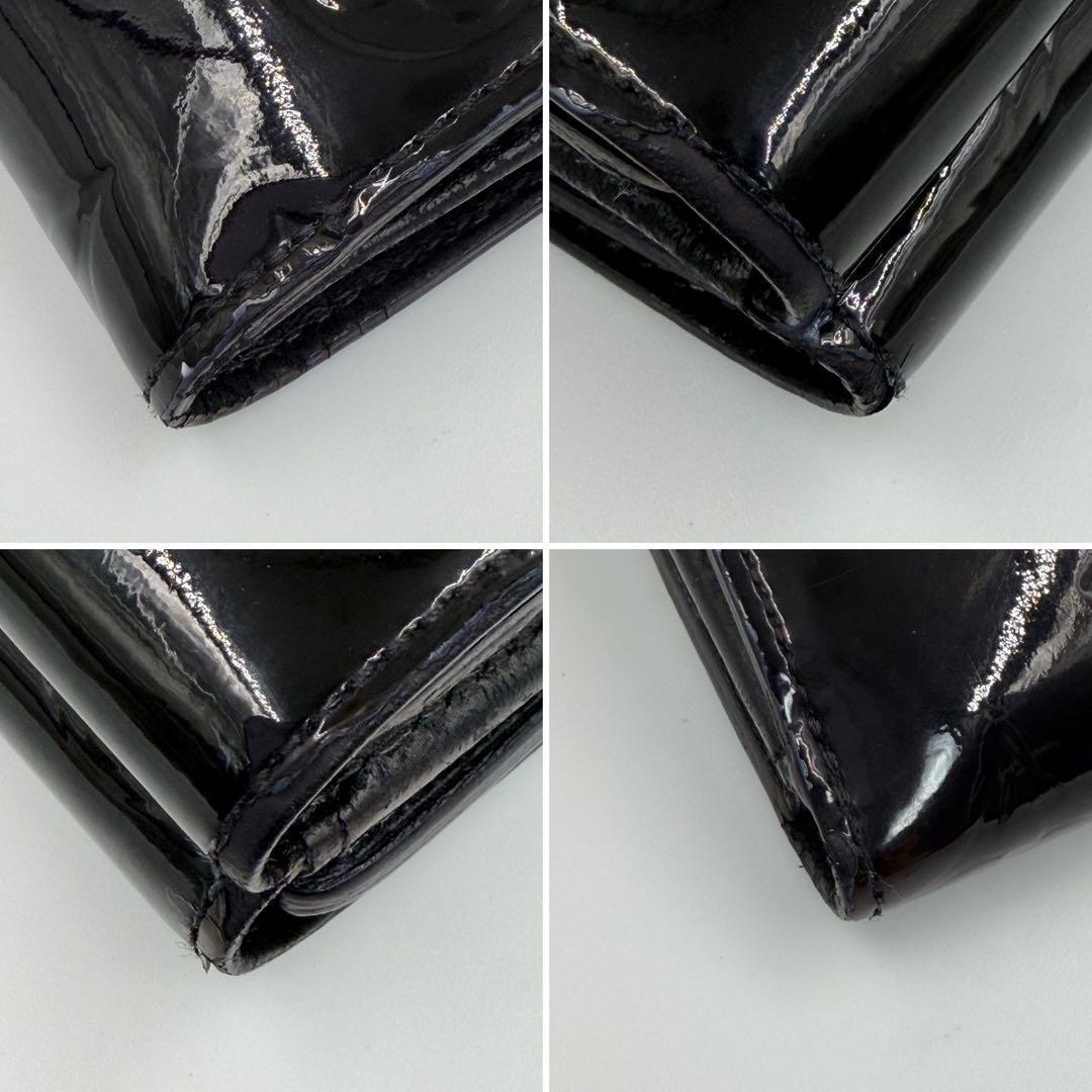 【美品】LOUIS VUITTON ルイヴィトン ヴェルニ Wホック 742