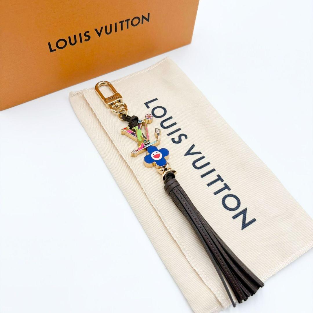 極美品 LV × TM バッグチャーム タッセル スーパーフラット 村上隆