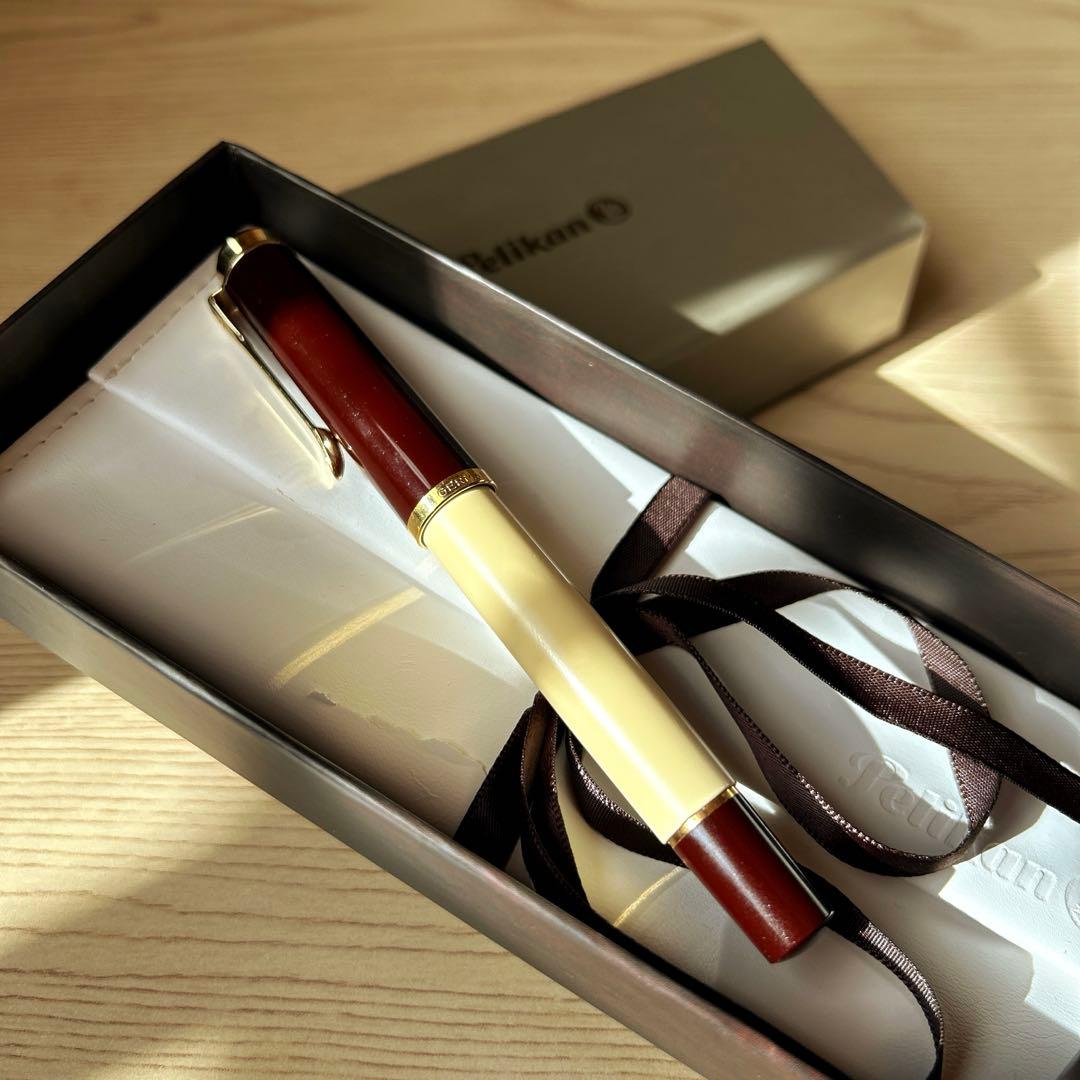 ペリカン Pelikan 万年筆 M200 カフェクリーム EF