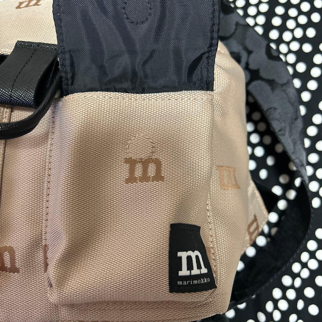 marimekko ベージュ ミニバックパック
