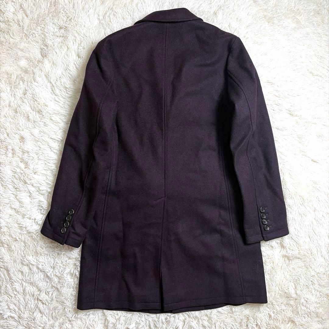 WACKO MARIA ダークレッド チェスターコート　カシミヤ混