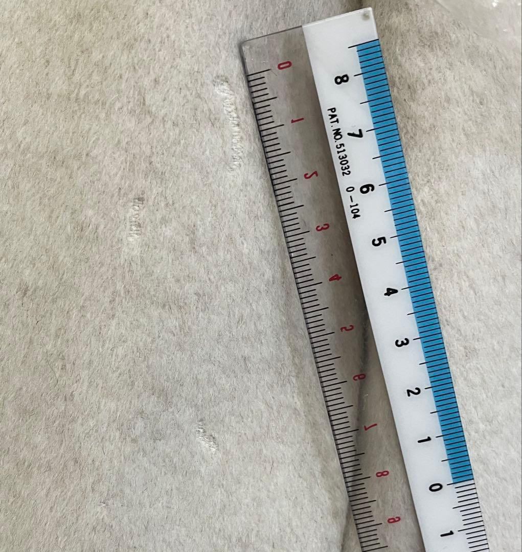 キヨコタカセ アンゴラ ウール フード フィールド コート エクリュ ブラック