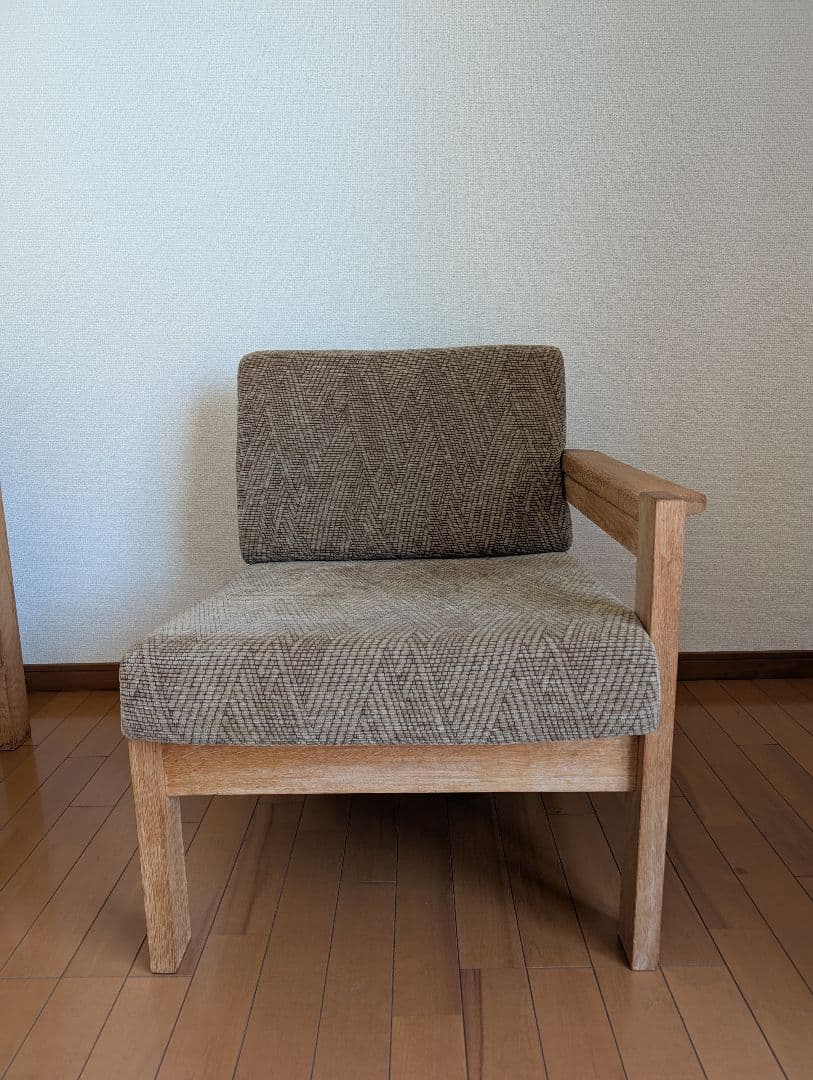 のんき大将　北欧ヴィンテージソファ　オーク　左アーム