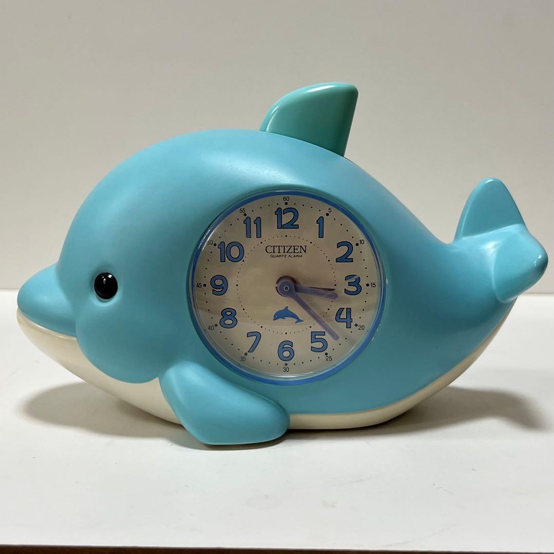 【希少】起きてイルカ　目覚まし時計　シチズン　当時物