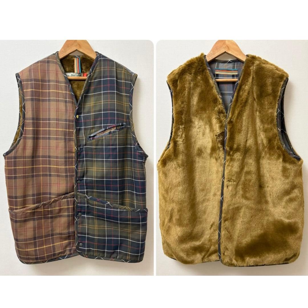 Barbour ×Paul Smith リバーシブル　ベスト