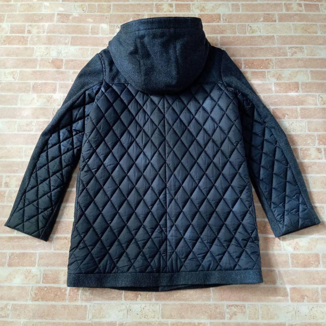 極美品☆　ポールスミス　異素材ダッフルコート　キルティング　グレー　42