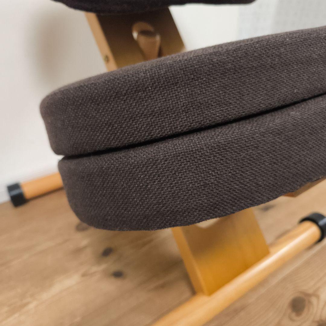 宮武製作所 プロポーションチェア バランスチェア ブラウン クッション付き