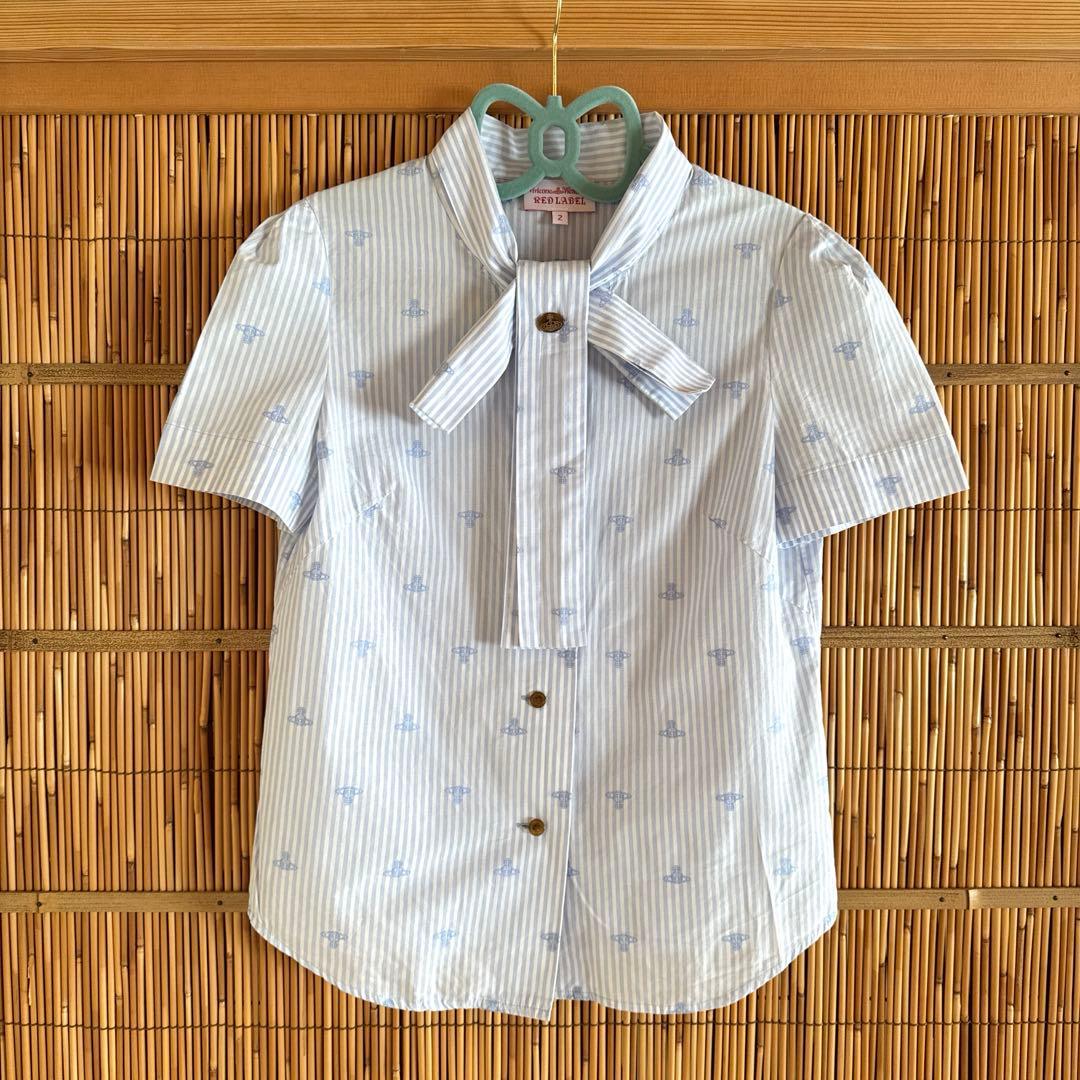Vivienne Westwood RED LABEL リボン　ロゴ半袖シャツS