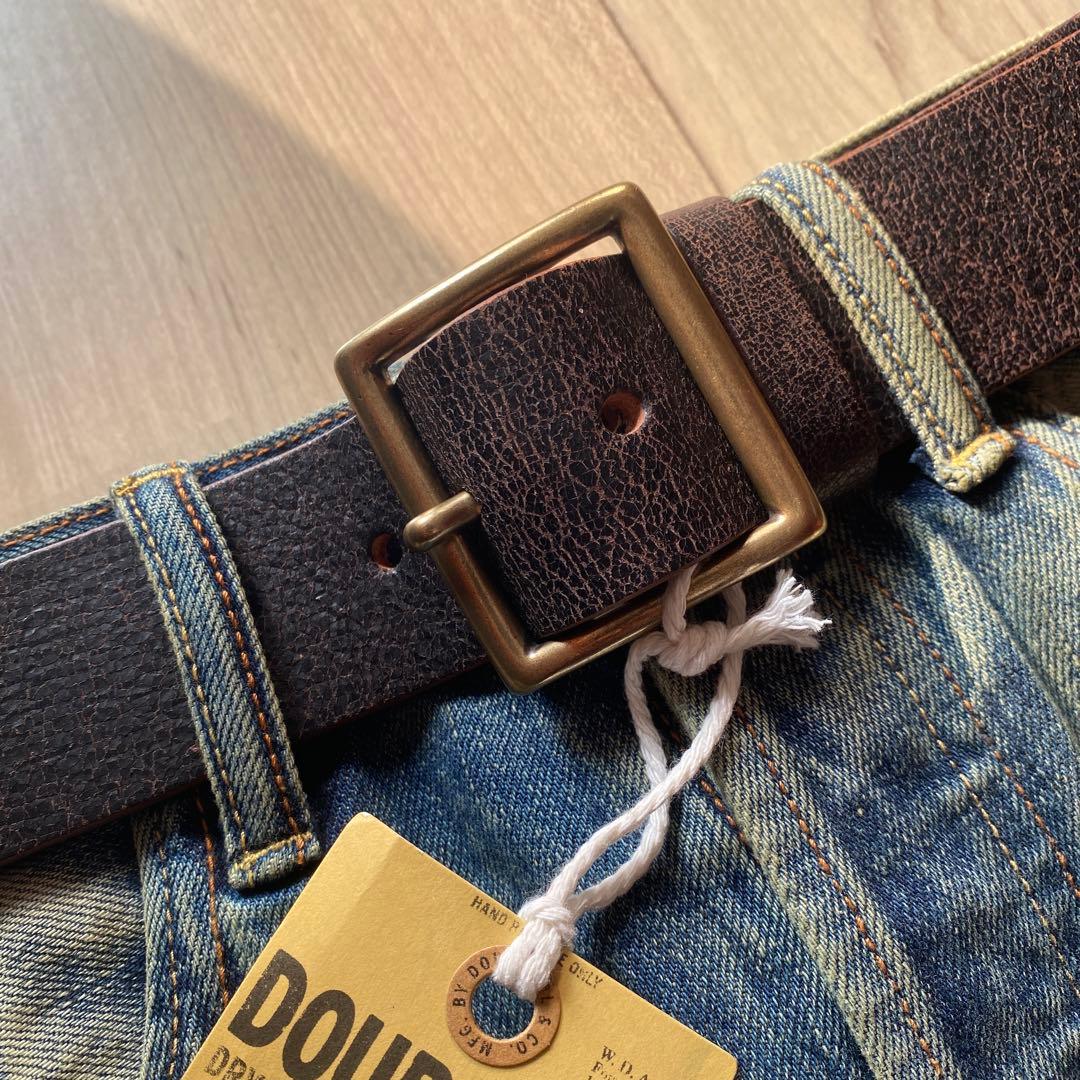 RRL DOUBLE RL 高級レザーベルト イタリア製