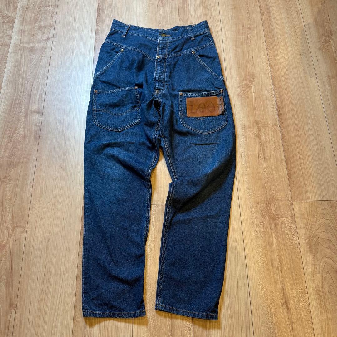 【美品】メルシーボークー Lee コラボうしろまえデニムパンツ S