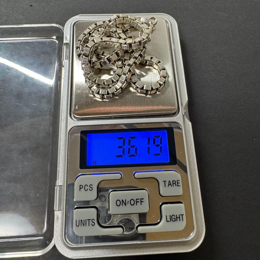 【45㎝ 36g 3.8㎜ 超太め】ベネチアンチェーン silver925