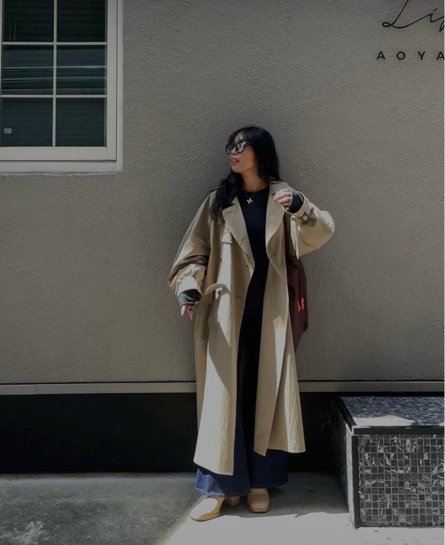 【新品】ETRE TOKYO リンクルトレンチコート