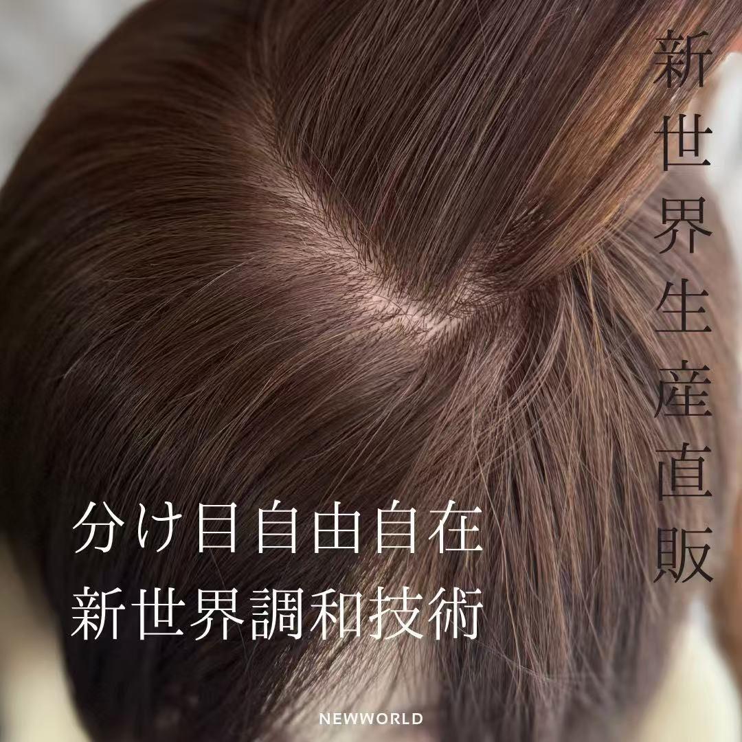 20252026新世界　人毛100%　フルウィッグ　医療ウィッグ　ロング