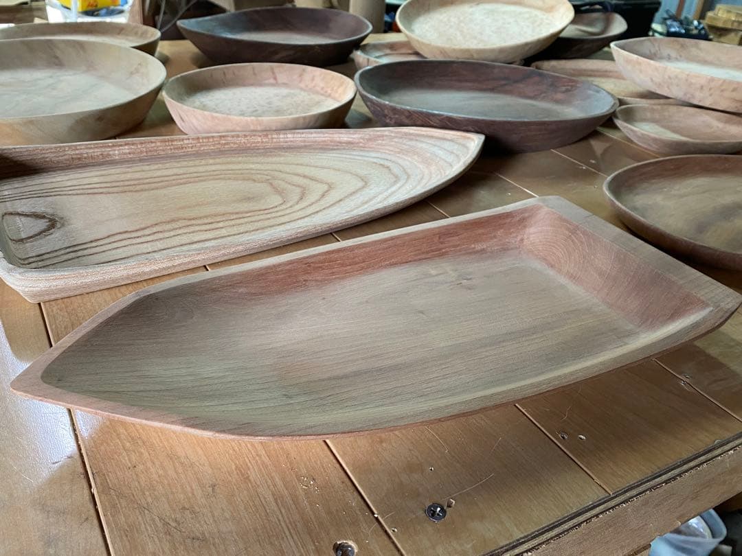 漆塗り　皿・お盆など(今年製作中、注文承ります)