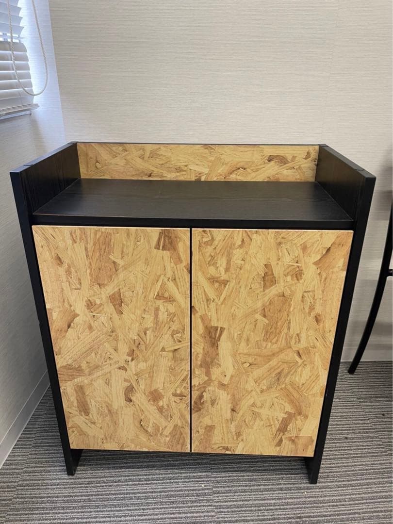 【使用歴1年！】バンブー風の木製小型棚、