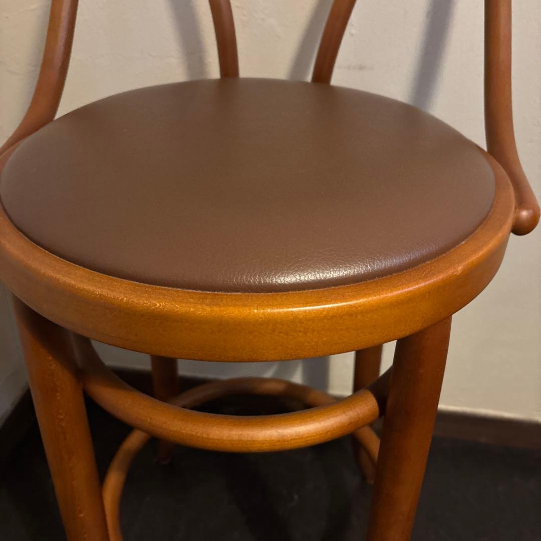 秋田木工　ハイスツール　状態良好　曲木 カウンターチェア 座面高約60cm