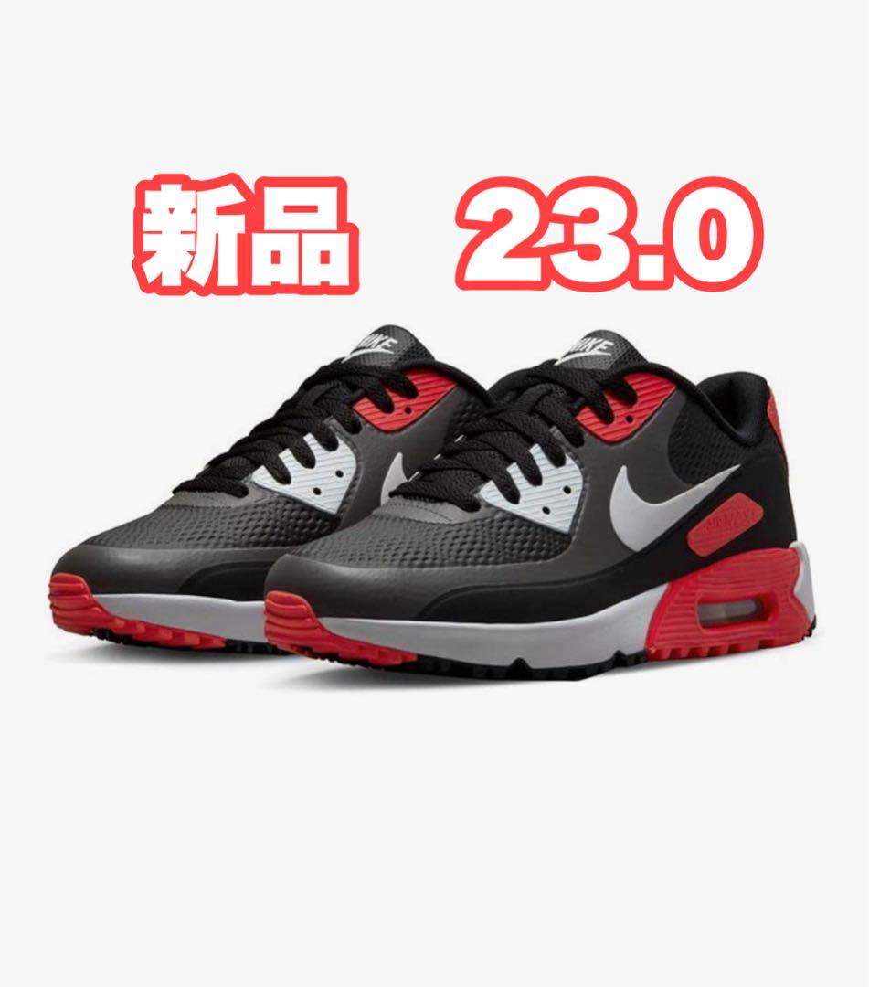 ゴルフシューズ ナイキ エアマックス90 ゴルフ 'アイアングレー 23.0
