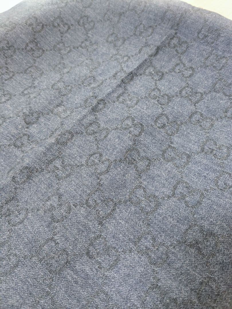 GUCCI GGパターン マフラー ダークグレー（AY）